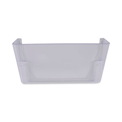 Wall Files, 3 Sections, Letter Size, 13" X 4" X 14", Clear, 3/set