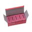 Bevel Block Erasers, For Pencil Marks, Slanted-edge Rectangular Block, Large, Pink, 20/pack
