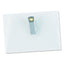 Clear Badge Holders W/garment-safe Clips, 2 1/4 X 3 1/2, White Inserts, 50/box