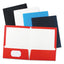 Laminated Two-pocket Folder, Cardboard Paper, 100-sheet Capacity, 11 X 8.5, Assorted, 25/box