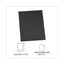 Two-pocket Portfolio, Embossed Leather Grain Paper, 11 X 8.5, Black, 25/box