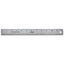 Stainless Steel Ruler With Cork Back And Hanging Hole, Standard/metric, 12" Long