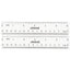 Clear Plastic Ruler, Standard/metric, 6" Long, Clear, 2/pack