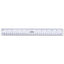 Clear Plastic Ruler, Standard/metric, 6" Long, Clear, 2/pack