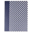 Casebound Hardcover Notebook, 1 Subject, Wide/legal Rule, Dark Blue/white Cover, 10.25 X 7.63, 150 Sheets