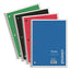 Wirebound Notebook, 1 Subject, Wide/legal Rule, Assorted Covers, 10.5 X 8, 70 Sheets, 4/pack