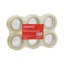 Quiet Tape Box Sealing Tape, 3" Core, 1.88" X 109 Yds, Clear, 6/pack
