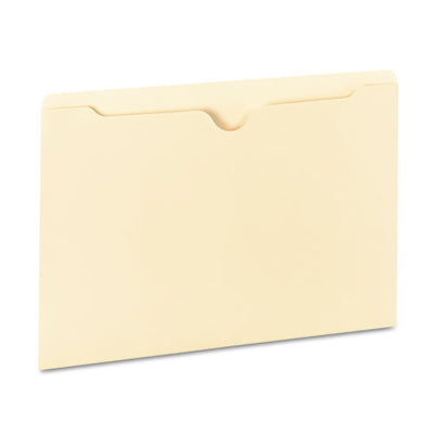 Deluxe Manila File Jackets With Reinforced Tabs, Straight Tab, Letter Size, Manila, 50/box