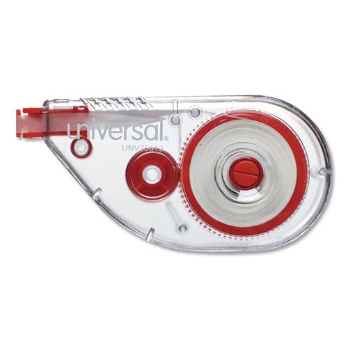 Side-application Correction Tape, Transparent Red Applicator, 0.2" X 393", 6/pack