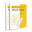 Wall Mount Sign Holder, 8.5 X 11, Vertical, Clear