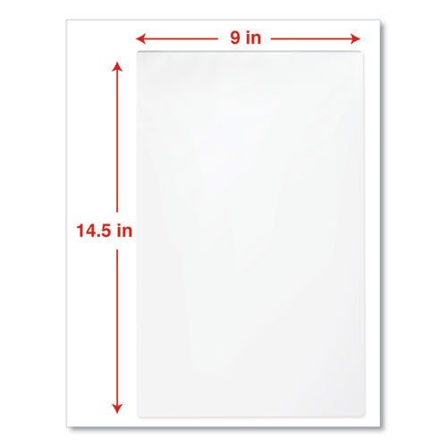Laminating Pouches, 3 Mil, 9" X 14.5", Matte Clear, 25/pack