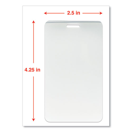 Laminating Pouches, 5 Mil, 2.5" X 4.25", Matte Clear, 25/pack