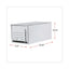 Economy Storage Drawer Files, Letter Files, White, 6/carton