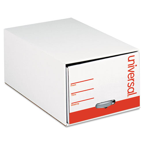 Economy Storage Drawer Files, Letter Files, White, 6/carton