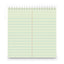 Steno Pads, Gregg Rule, Red Cover, 80 Green-tint 6 X 9 Sheets, 6/pack