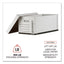 Medium-duty Easy Assembly Storage Box, Letter Files, White, 12/carton