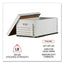 Medium-duty Easy Assembly Storage Box, Legal Files, White, 12/carton