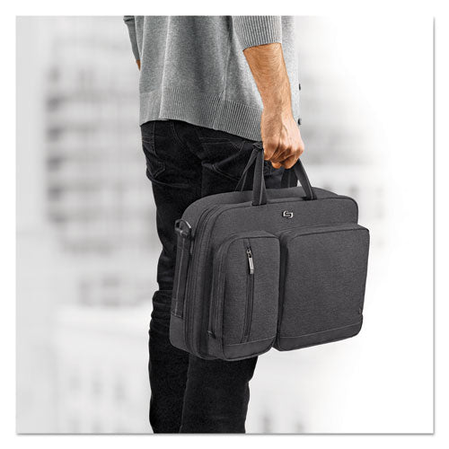 Urban Hybrid Briefcase, Fits Devices Up To 15.6", Polyester, 16.75" X 4" X 12", Gray