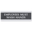 Century Series Office Sign, Private, 9 X 3, Black/silver