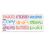 Interlocking Stack Stamp, Approved, Entered, Paid, 1.81" X 0.63", Assorted Fluorescent Ink