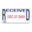 Printy Economy Date Stamp, Self-inking, 1.63" X 1", Blue/red