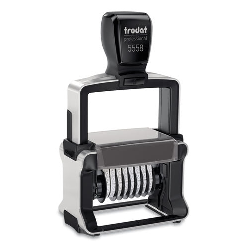 Self-inking Numberer, Eight Bands, Black 