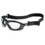 Seismic Sealed Eyewear, Clear Uvextra Af Lens, Black Frame