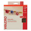 Sticky-back Fasteners With Dispenser, Removable Adhesive, 0.75" X 15 Ft, Beige