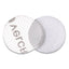 Sticky-back Fasteners, Removable Adhesive, 0.63" Dia, Clear, 75/pack