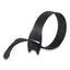 One-wrap Pre-cut Thin Ties, 0.5" X 8", Black, 50/pack