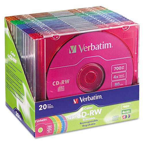 Cd-rw Rewritable Disc, 700 Mb/80 Min, 12x, Spindle, Silver, 25/pack