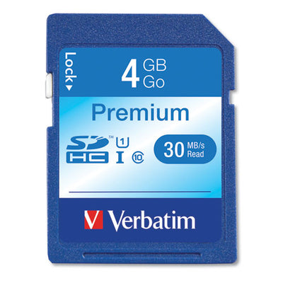 4gb Premium Sdhc Memory Card, Uhs-i U1 Class 10, Up To 30mb/s Read Speed