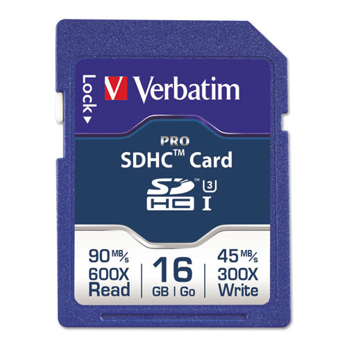 16gb Pro 600x Sdhc Memory Card, Uhs-i V30 U3 Class 10