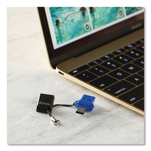 Store ‘n' Go Dual Usb 3.0 Flash Drive For Usb-c Devices, 64 Gb, Blue