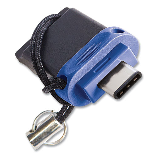 Store ‘n' Go Dual Usb 3.0 Flash Drive For Usb-c Devices, 64 Gb, Blue