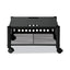 Underdesk Machine Stand, Metal, 2 Shelves, 90 Lb Capacity, 21.5" X 17.88" X 11.5", Black