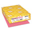 Exact Brights Paper, 20 Lb Bond Weight, 8.5 X 11, Bright Pink, 500/ream
