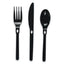 Spoon Wego Polystyrene, Spoon, Black, 1000/carton
