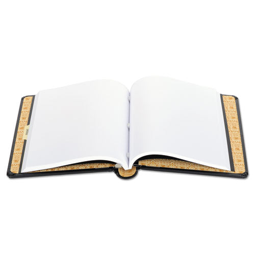 Looseleaf Corporation Minute Book, 1 Subject, Unruled, Black/gold Cover, 11 X 8.5, 250 Sheets