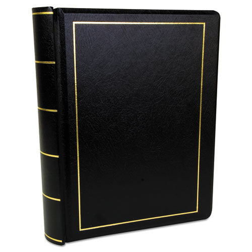 Looseleaf Corporation Minute Book, 1 Subject, Unruled, Black/gold Cover, 11 X 8.5, 250 Sheets