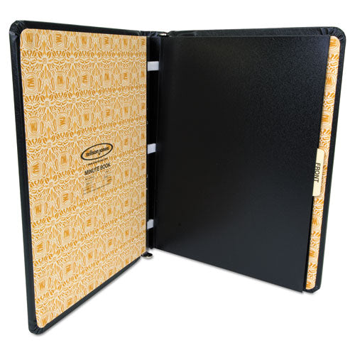 Looseleaf Corporation Minute Book, 1 Subject, Unruled, Black/gold Cover, 11 X 8.5, 250 Sheets