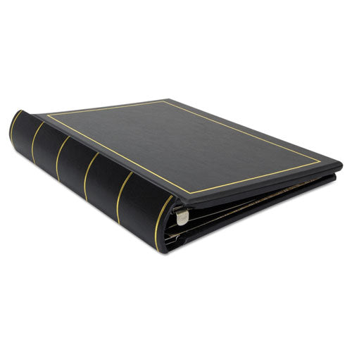 Looseleaf Corporation Minute Book, 1 Subject, Unruled, Black/gold Cover, 11 X 8.5, 250 Sheets