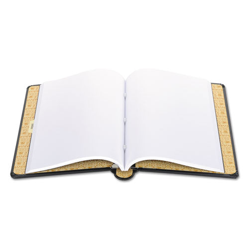 Looseleaf Corporation Minute Book, 1 Subject, Unruled, Black/gold Cover, 14 X 8.5, 250 Sheets