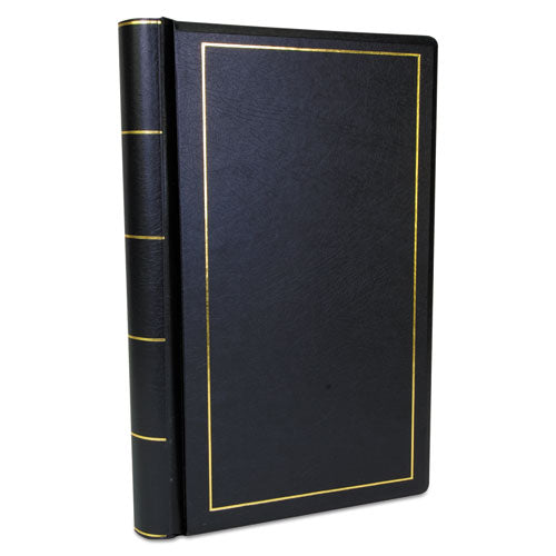 Looseleaf Corporation Minute Book, 1 Subject, Unruled, Black/gold Cover, 14 X 8.5, 250 Sheets