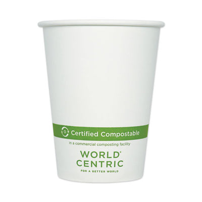 Paper Hot Cups, 12 Oz, White, 1,000/carton
