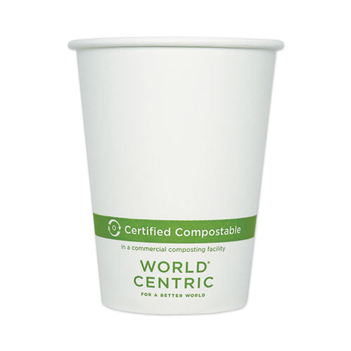 Paper Hot Cups, 16 Oz, White, 1,000/carton