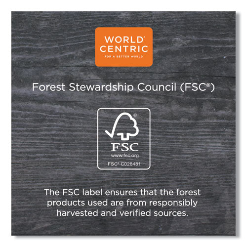 Fiber Container Sleeves, World Centric Leaf Design, 7.5" X 10" X 3.25", Natural, Paper, 800/carton