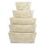 No Tree Folded Takeout Containers, 95 Oz, 6.5 X 8.7 X 3.5, Natural, Sugarcane, 160/carton