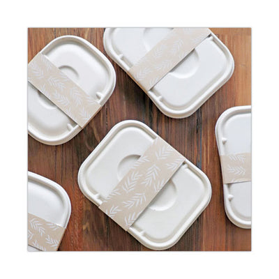 Fiber Containers, 60 Oz, 7.5 X 9.8 X 2.7, Natural, Paper, 400/carton