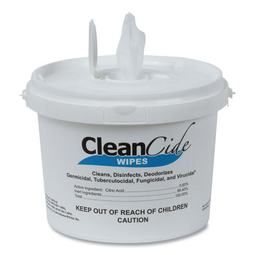 Cleancide Disinfecting Wipes, 8 X 5.5, Fresh Scent, 400/tub, 4 Tubs/carton